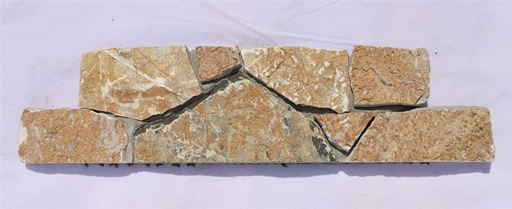 Interlocking Stone Panel Beige Color Limestone Facade Walling Stone JRD-100