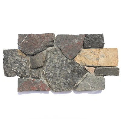 Kruisvorm stenen paneel Zwarte kalksteen gevelsteen JRD-099
